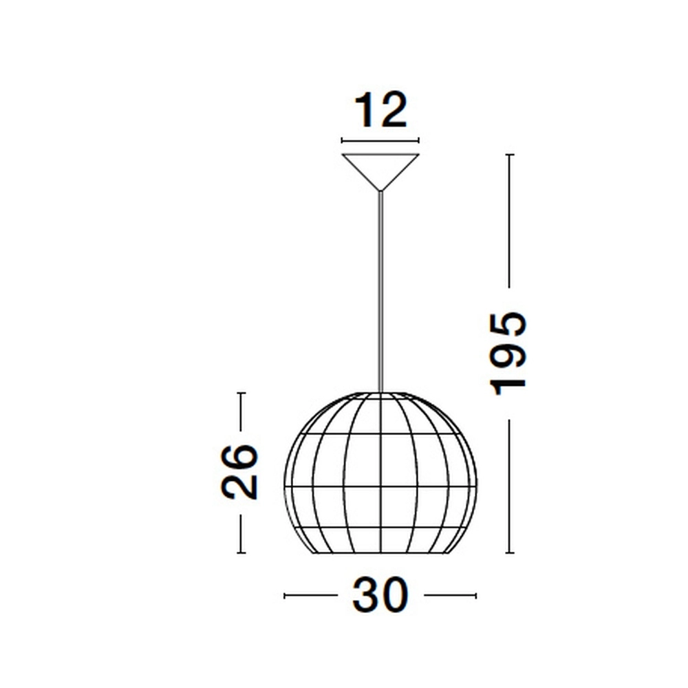 Rotan hanglamp Marlo Ø 30cm bol Lyora 5212017438829