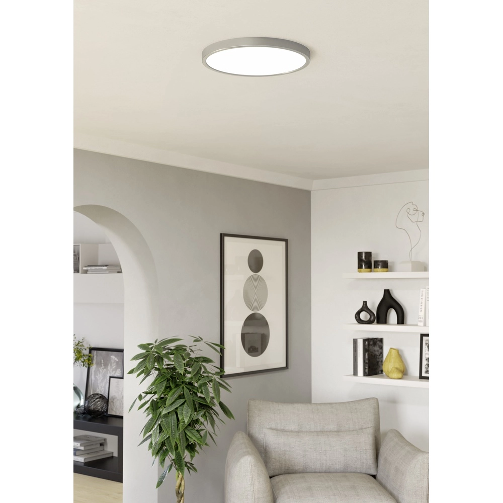 Led plafonnière Fueva 6 rond - rvs - Ø 38,9cm Eglo 9008606330256