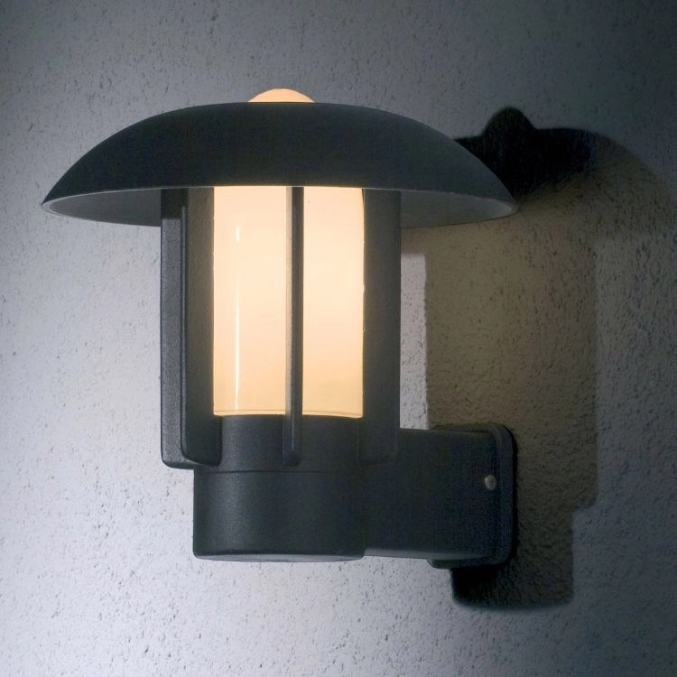 Moderne wandlamp Heimdal mat zwart KonstSmide 7318304017529