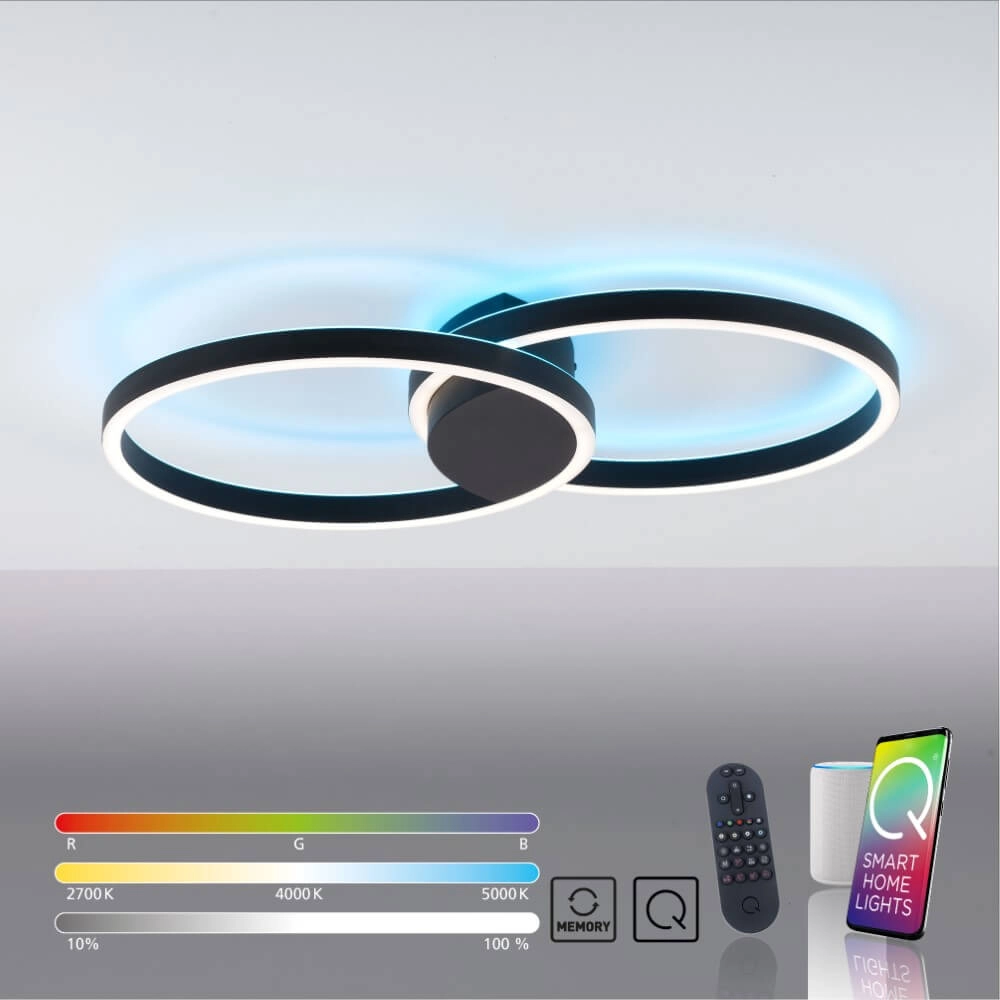 Design plafondlamp Q-Marko rond Paul Neuhaus 4012248366615