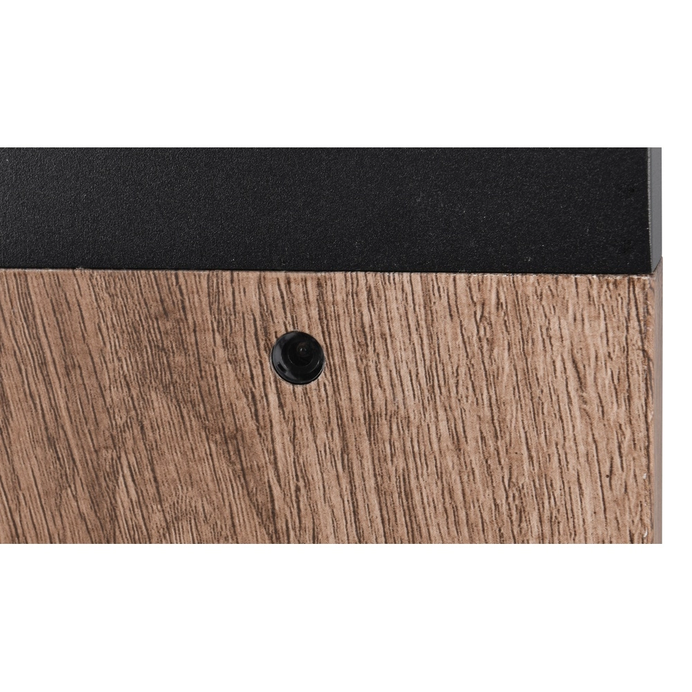 Tuinlamp Ardila zwart met hout 65cm Trio 4017807603446
