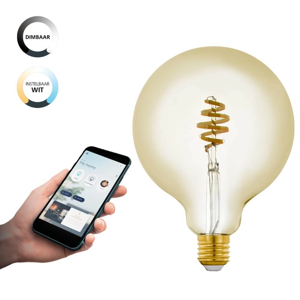 Led lampenbol Zigbee - E27 - 4.9 watt - 2200-6500K - G125 Eglo 9002759122454