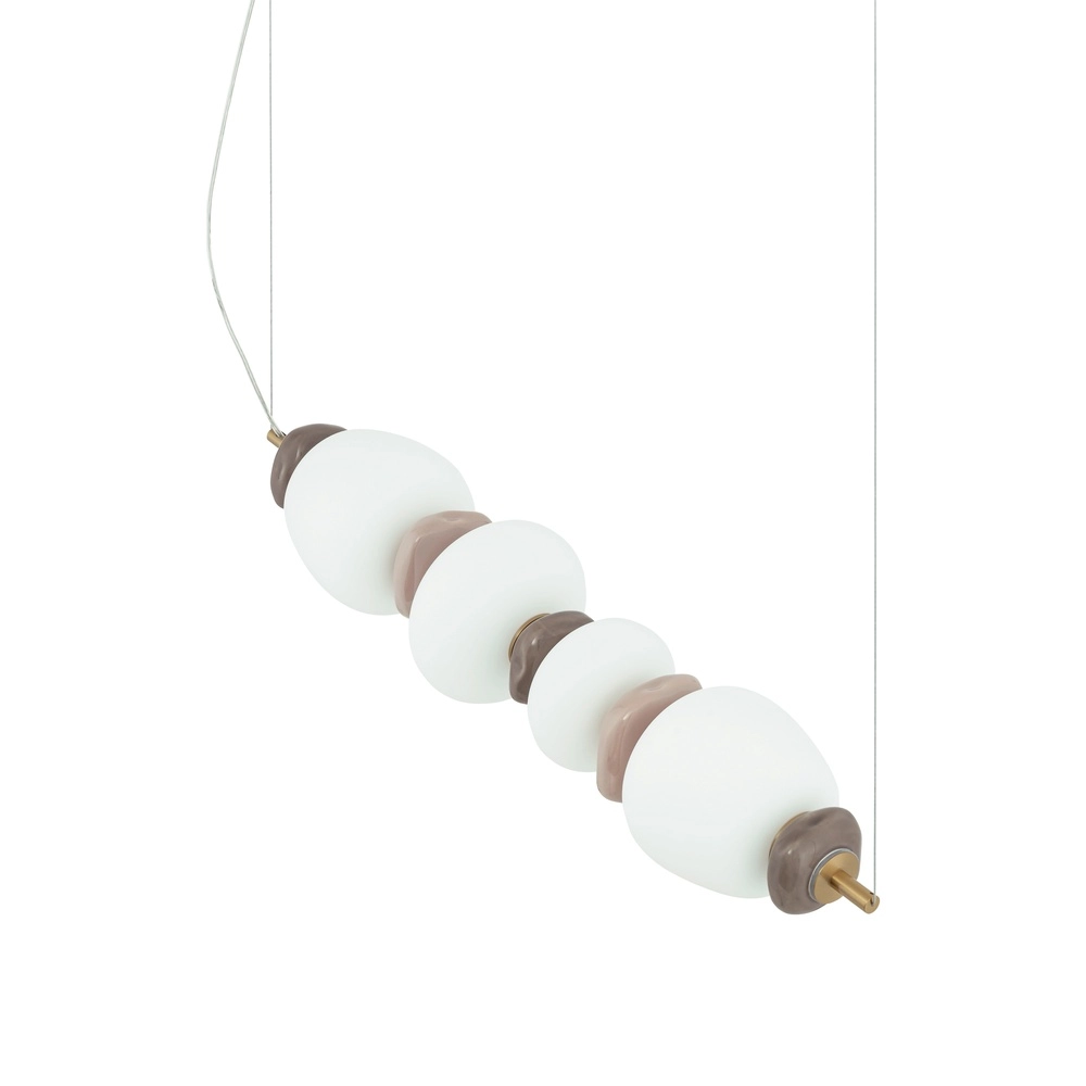 Hanglamp Ceramic Led keramiek en glas 71cm Lyora 5903139117005