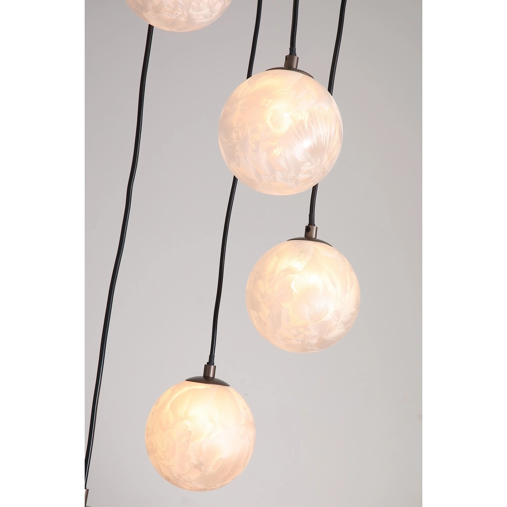 Design hanglamp Frosty 5-lichts brons Searchlight 5,05342E+12