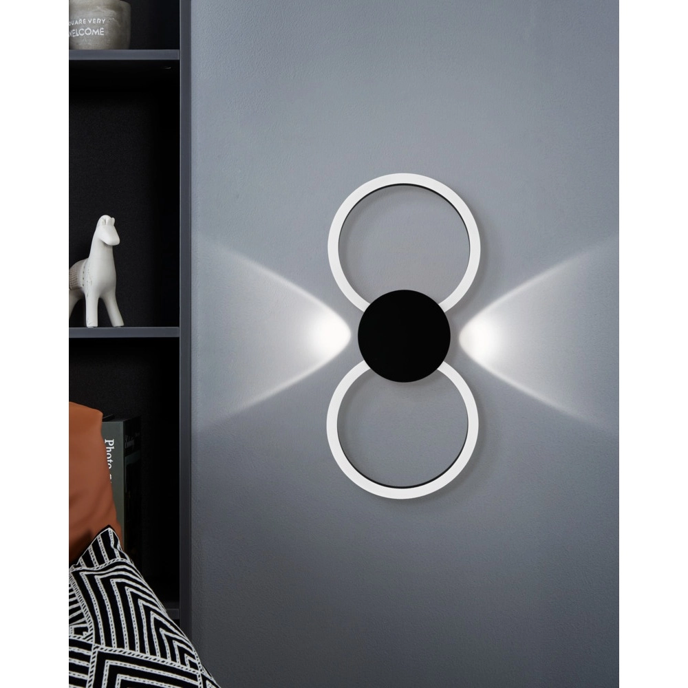 Design wandlamp Venticello 1 zwart Eglo 9008606357444