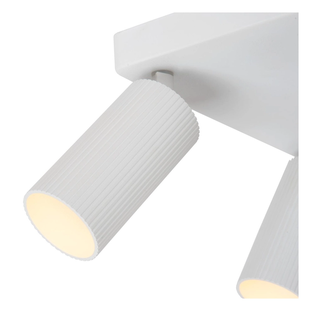 Opbouw plafondspot Clubs 4-lichts wit Lucide 5411212093530