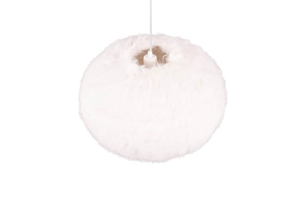 Stoffen hanglamp Furry crème Ø 50cm Trio 4017807600117
