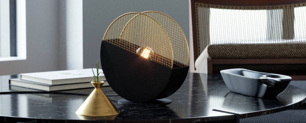 Design tafellamp Mumbles zwart met goud Eglo 9002759438135