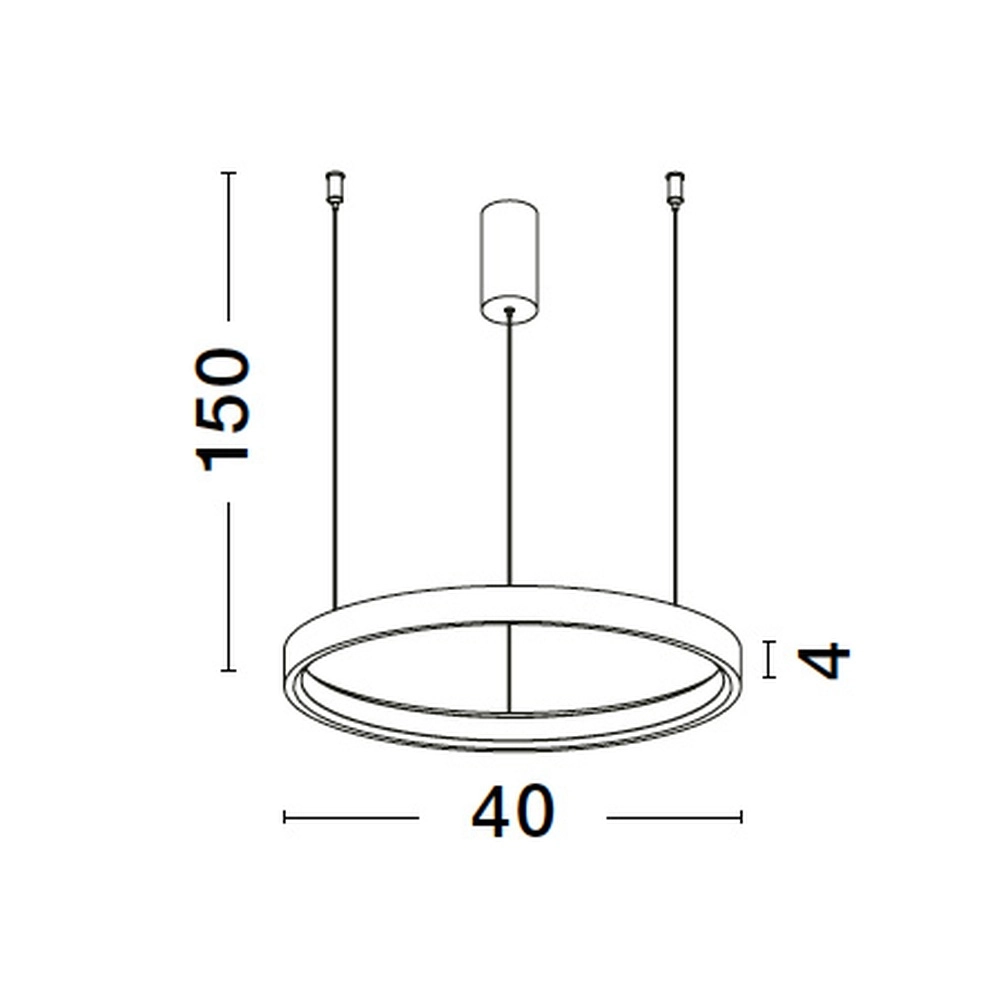 Ronde hanglamp Perrine wit Ø 40cm Lyora 5212017438386