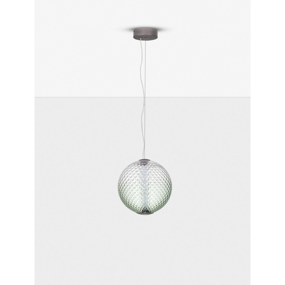 Pendant lamp Aora Convex Green Glass Lyora 5212017483829