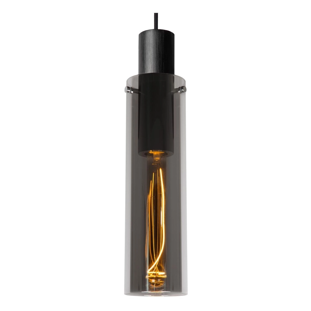 Strakke hanglamp Orlando Ø 10cm smoke glas Lucide 5411212740724