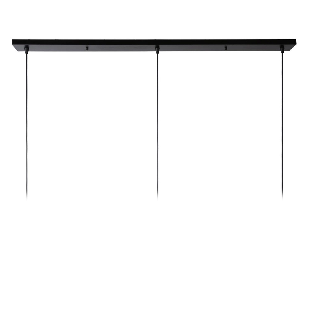 3-lichts hanglamp Dikra industrieel zwart Lucide 5411212761026