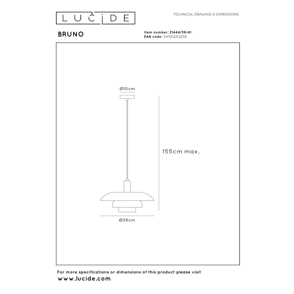 Design hanglamp Bruno zand bruin Lucide 5411212212238