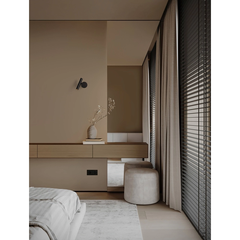 Wandlamp Ciclo zwart Lyora 5212017478177