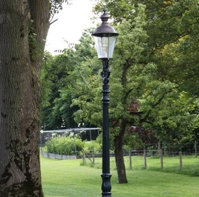 Nostalgische buitenlantaarn Dusseldorf zwart KS Verlichting 8714732080149