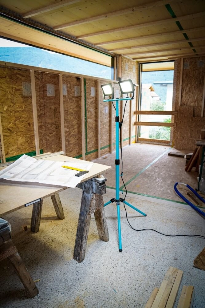 Dubbele led bouwlamp op statief Avelar 2x 30W Eglo 9008606258499