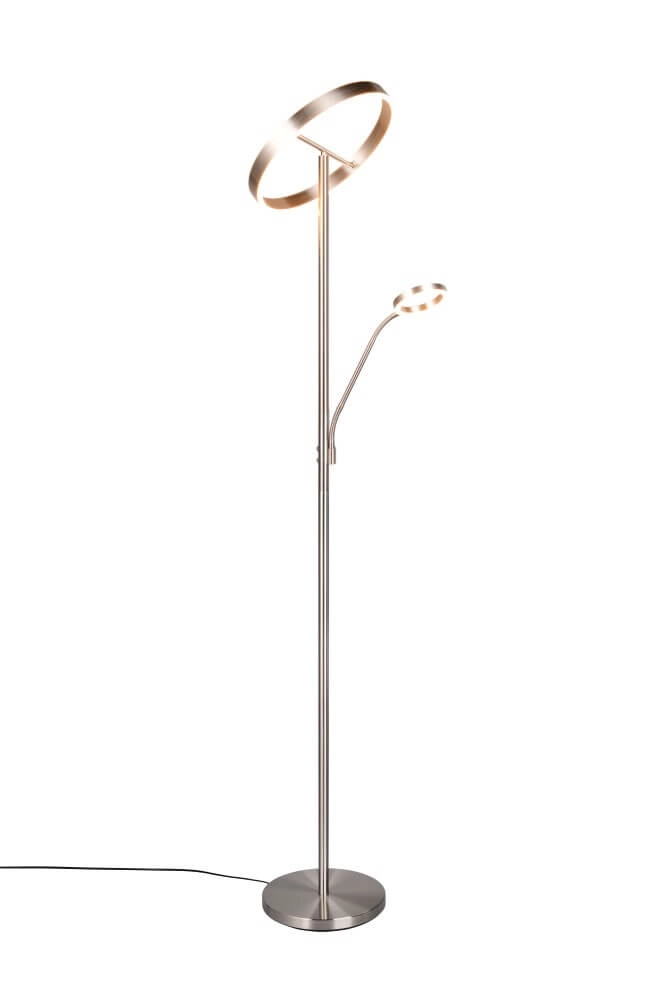 Design leeslamp Willis RVS - 180cm Trio 4017807618129
