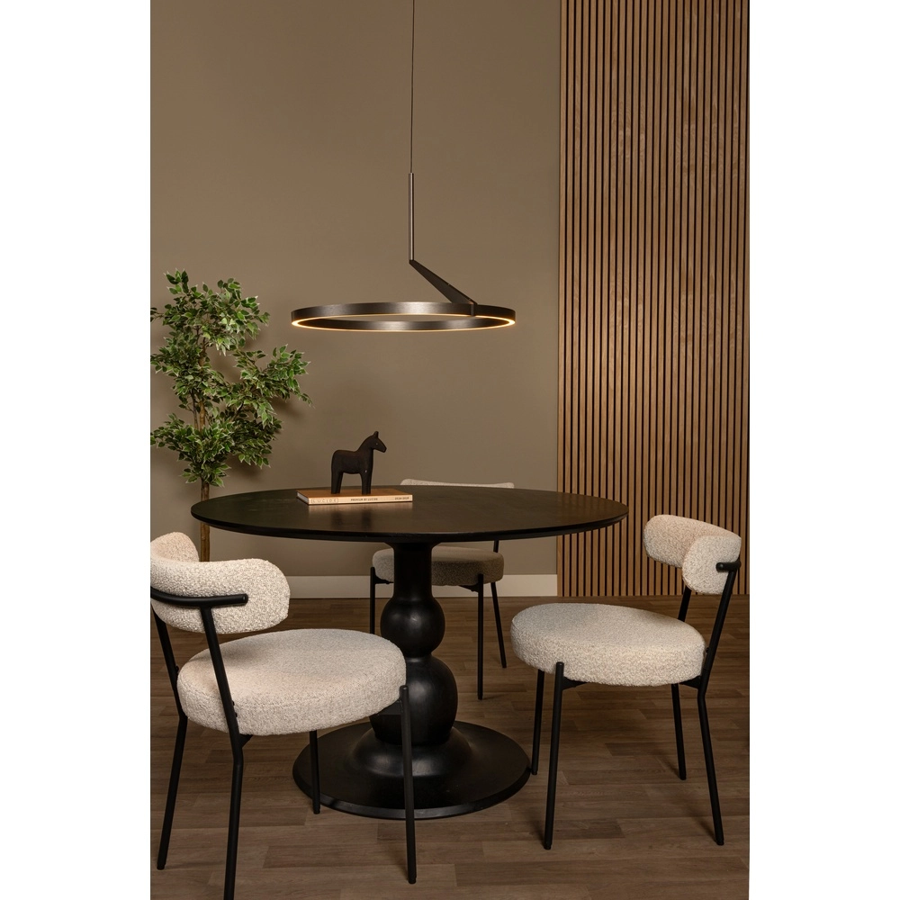 Strakke led hanglamp Applause Geborsteld metaal - Ø 60cm Premium by Lucide 5411212221827