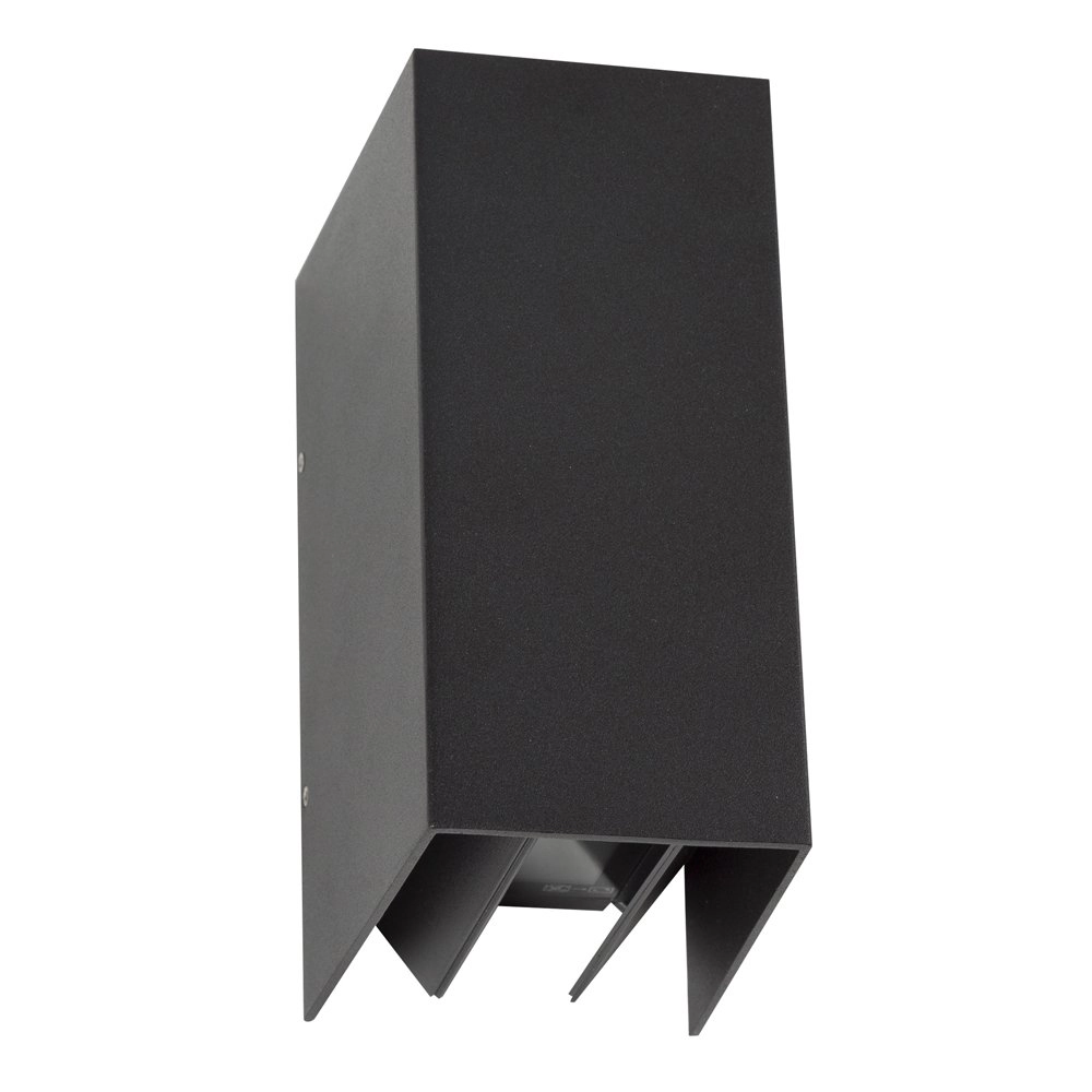 Up en downlight Channel verstelbaar zwart