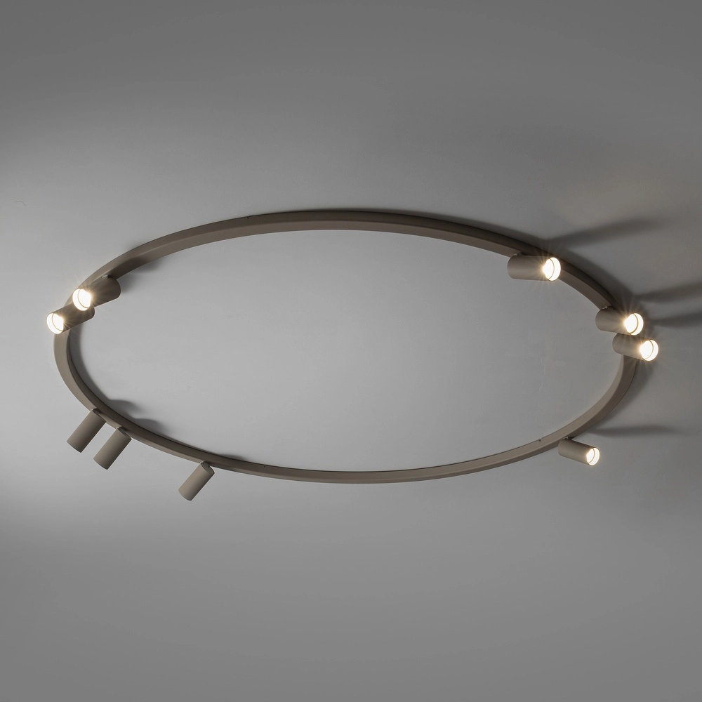 Cirkel opbouwspots Fourty 9x GU10 - beige Lyora 5903139119542