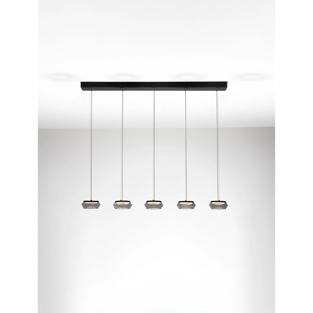 Strakke hanglamp Jailyn recht 5-lichts Lyora 5212017468413