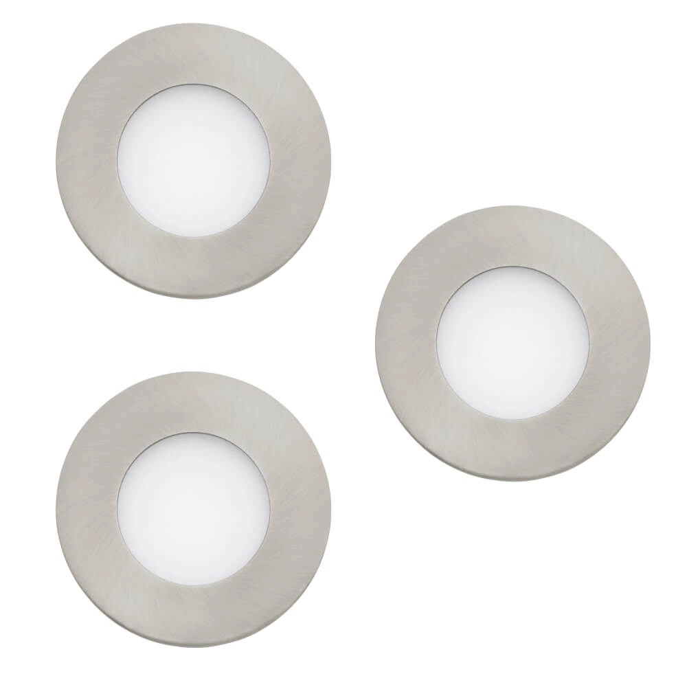 Spots Zigbee Fueva-Z set van 3 RVS Spots Zigbee Fueva-Z set van 3 RVS