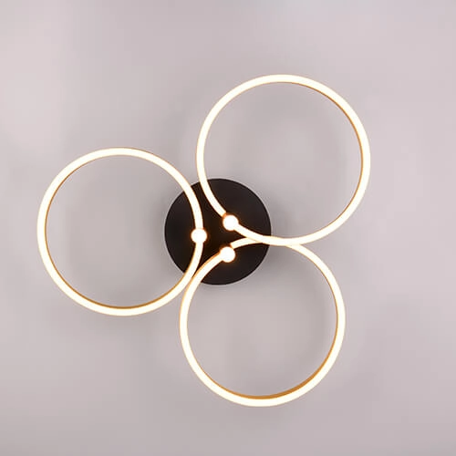 Gekrulde led plafondlamp Caruso goud - Ø 65,5cm Trio 4017807612967