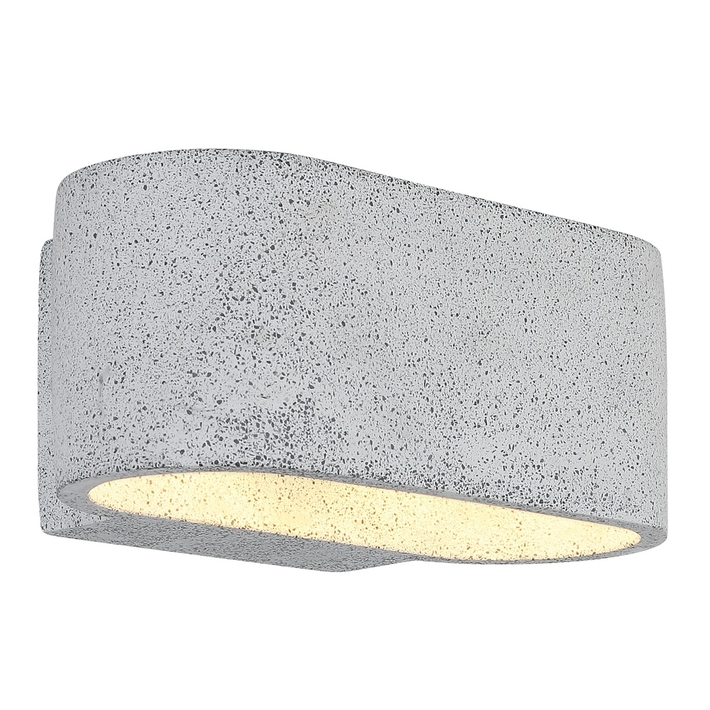 Moderne wandlamp Ferguson ovaal grijs