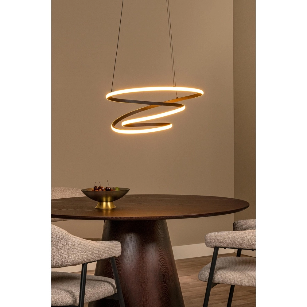 Moderne hanglamp Espiral zwart 40W Lucide 5411212782984