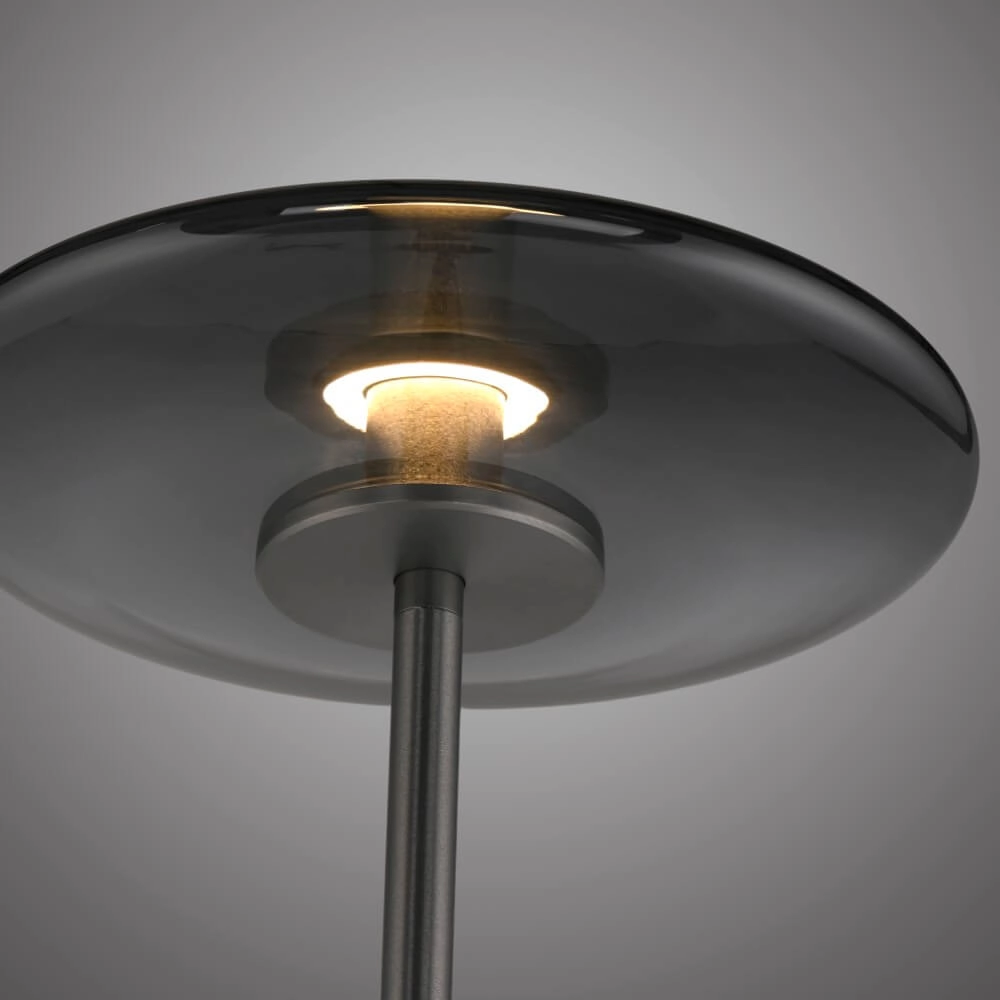 Design vloerlamp Pure Vitrum grijs Paul Neuhaus 4012248382721