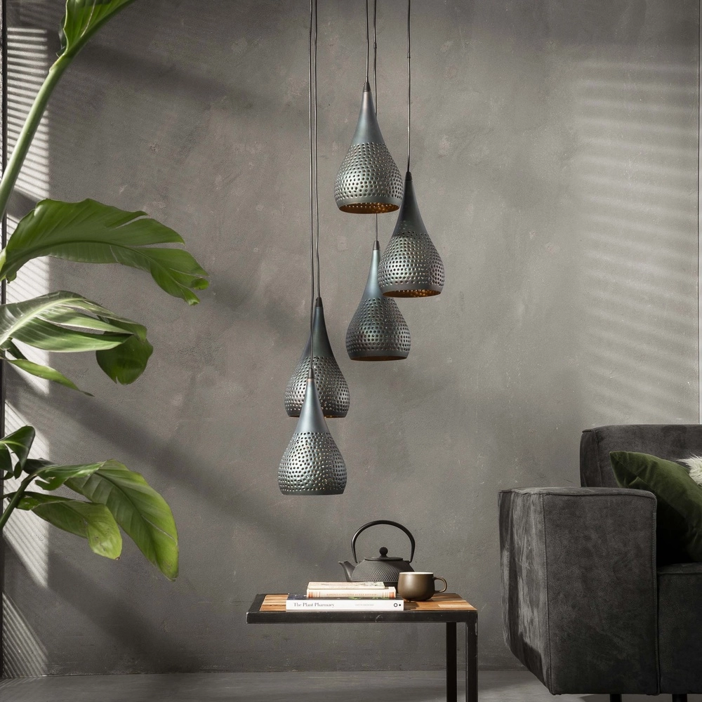 Vide hanglamp gaatjes Punch 5x E27 Lyora 8716803512832