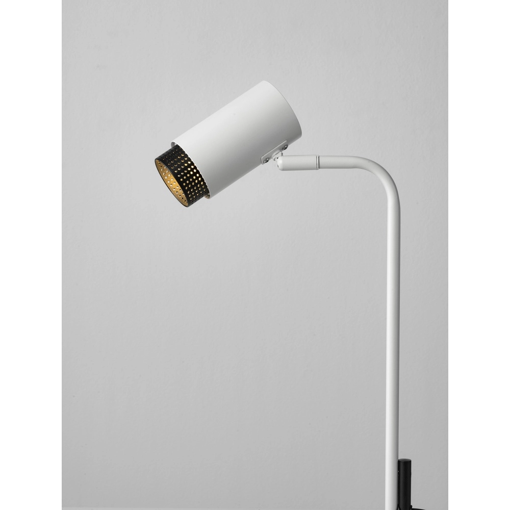 Bureaulamp Nessi wit met zwart Lyora 5212017475190