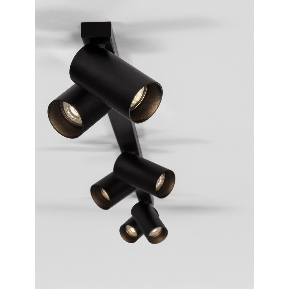 6-lichts plafondlamp Oso zwart Lyora 5212017465108