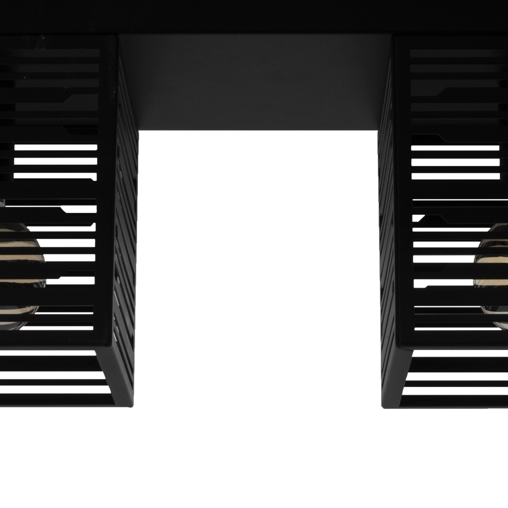 Plafondlamp Piedritas zwart - 2x E27 Eglo 9008606235711