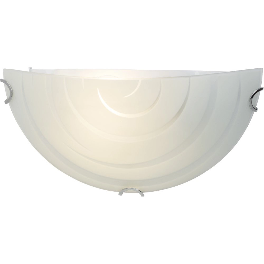 Vlakke wandlamp Melania Stripe 30cm matglas Brilliant 4004353261602