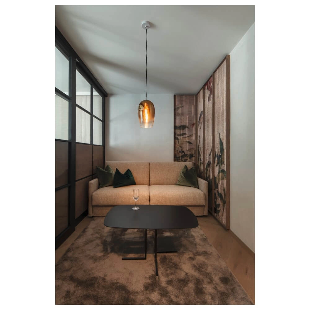 Glazen hanglamp Pantilo koper glas - Ø 18cm SLV 4024163266406