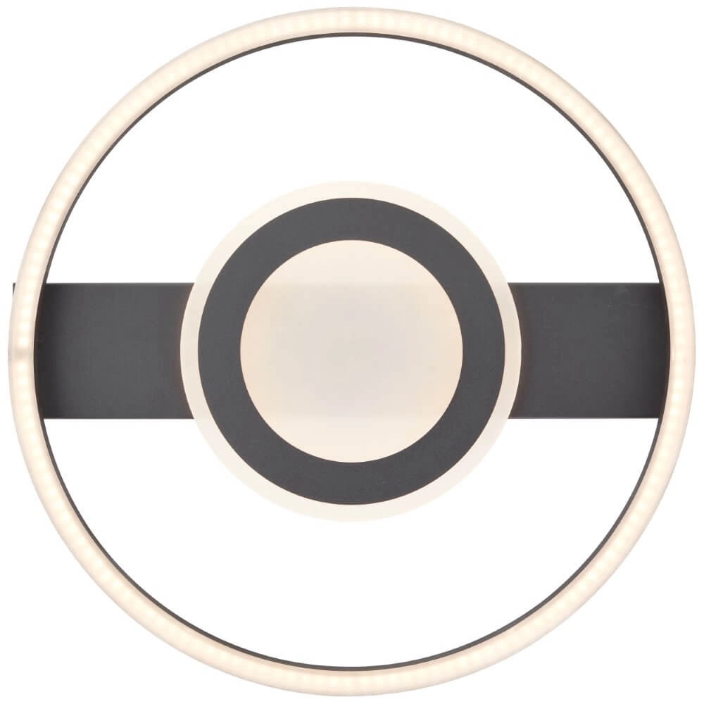 Plafondlamp Maureen Ø 37cm zwart Brilliant 4004353420061