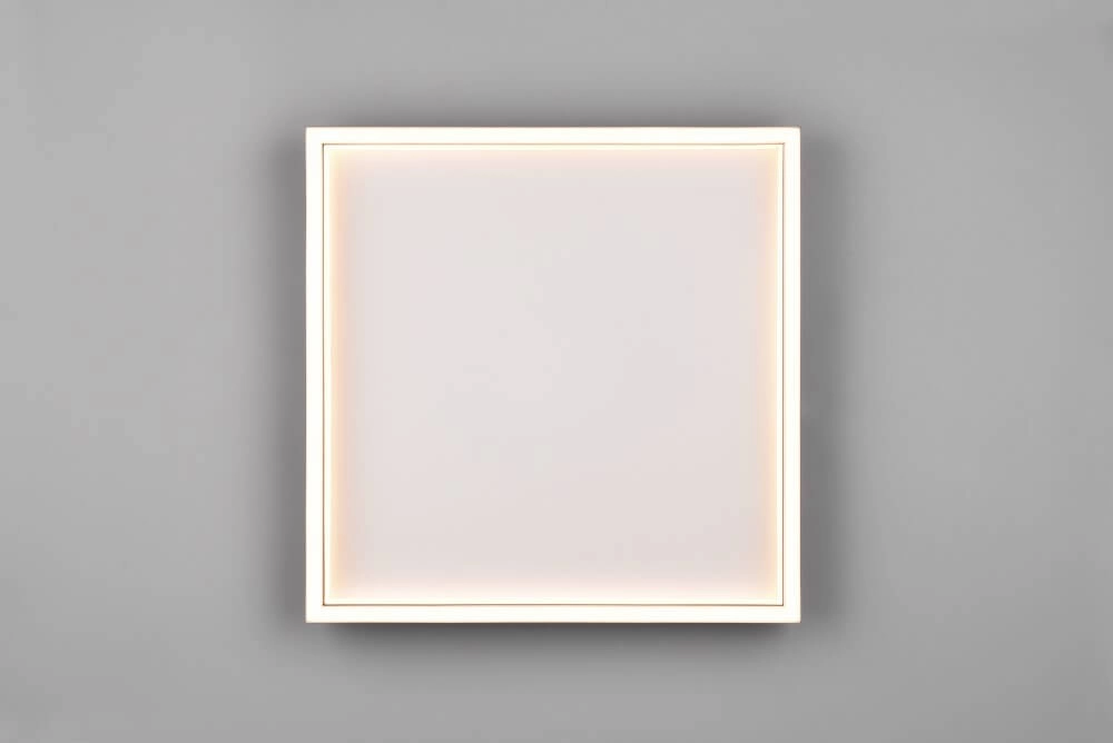 Vierkante zwarte plafonniere Rotonda Trio 4017807577648