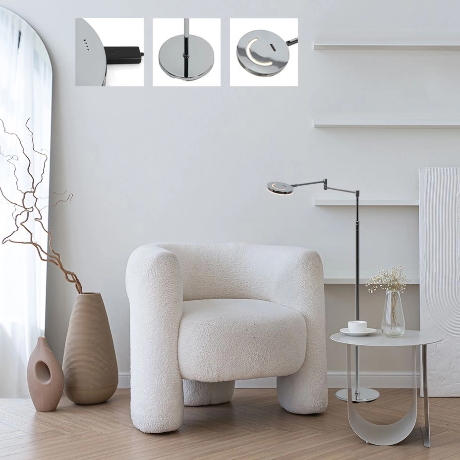 Leeslamp Soleil chroom Steinhauer 8712746181319