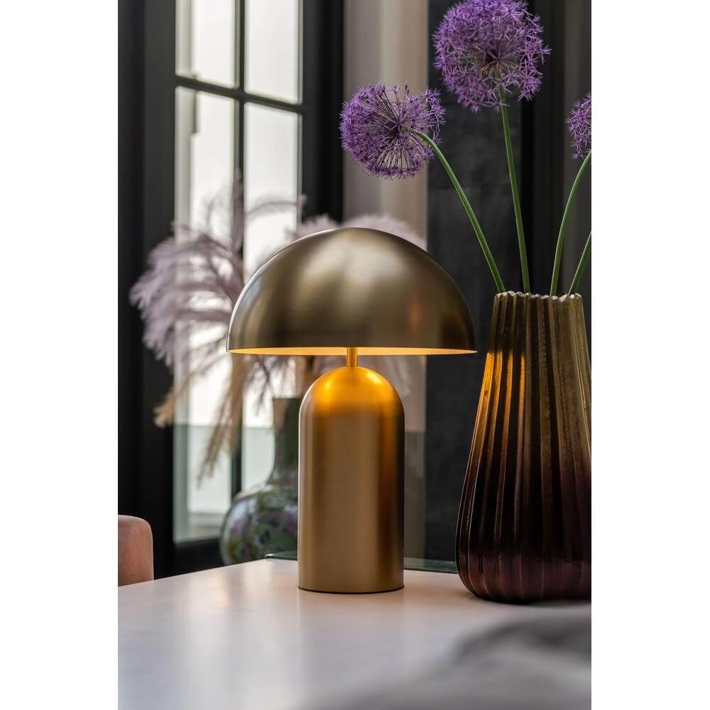 Tafellamp Best Ø 35cm mat goud Artdelight 8720701101401
