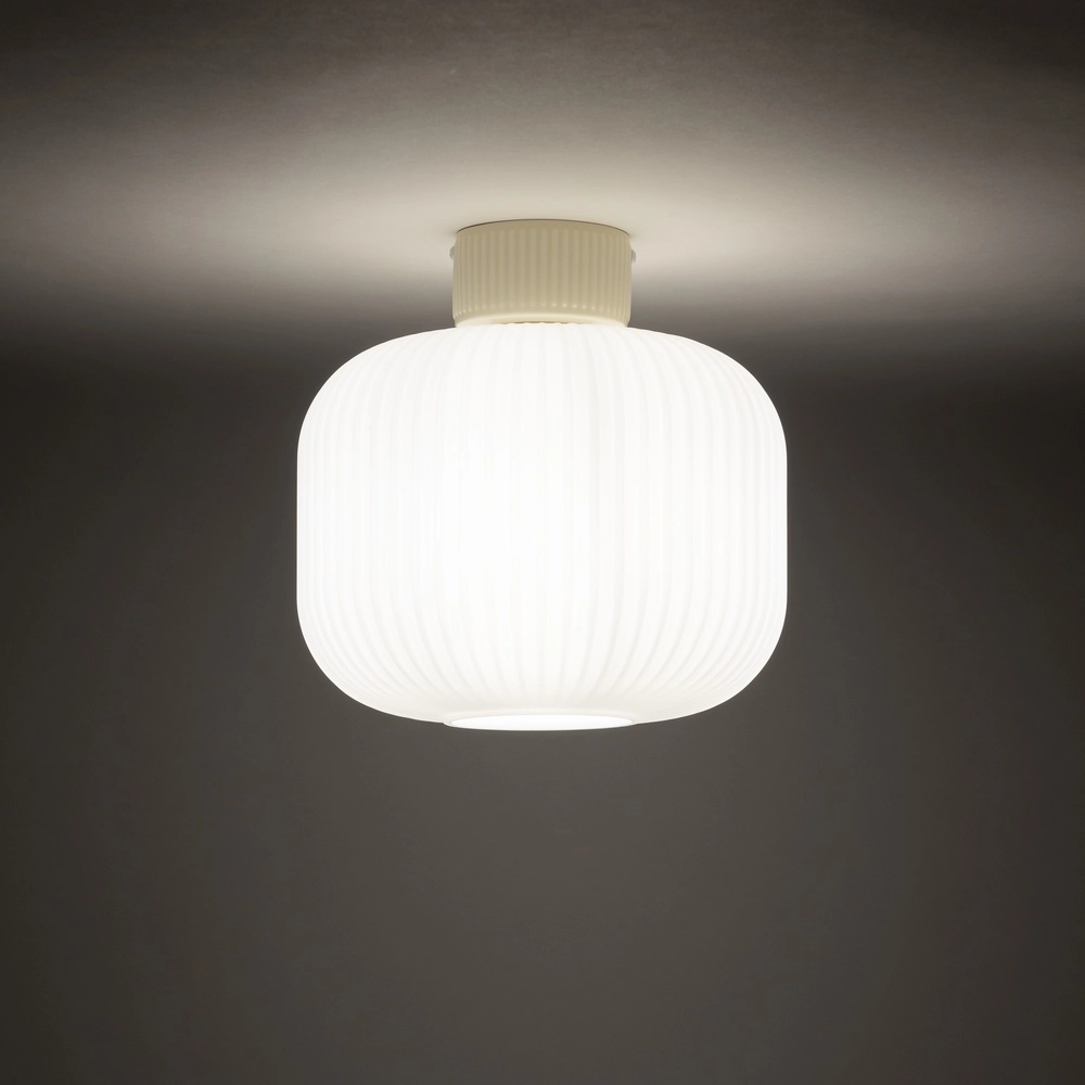 Plafondlamp Aurora Ø 25cm zand bruin
