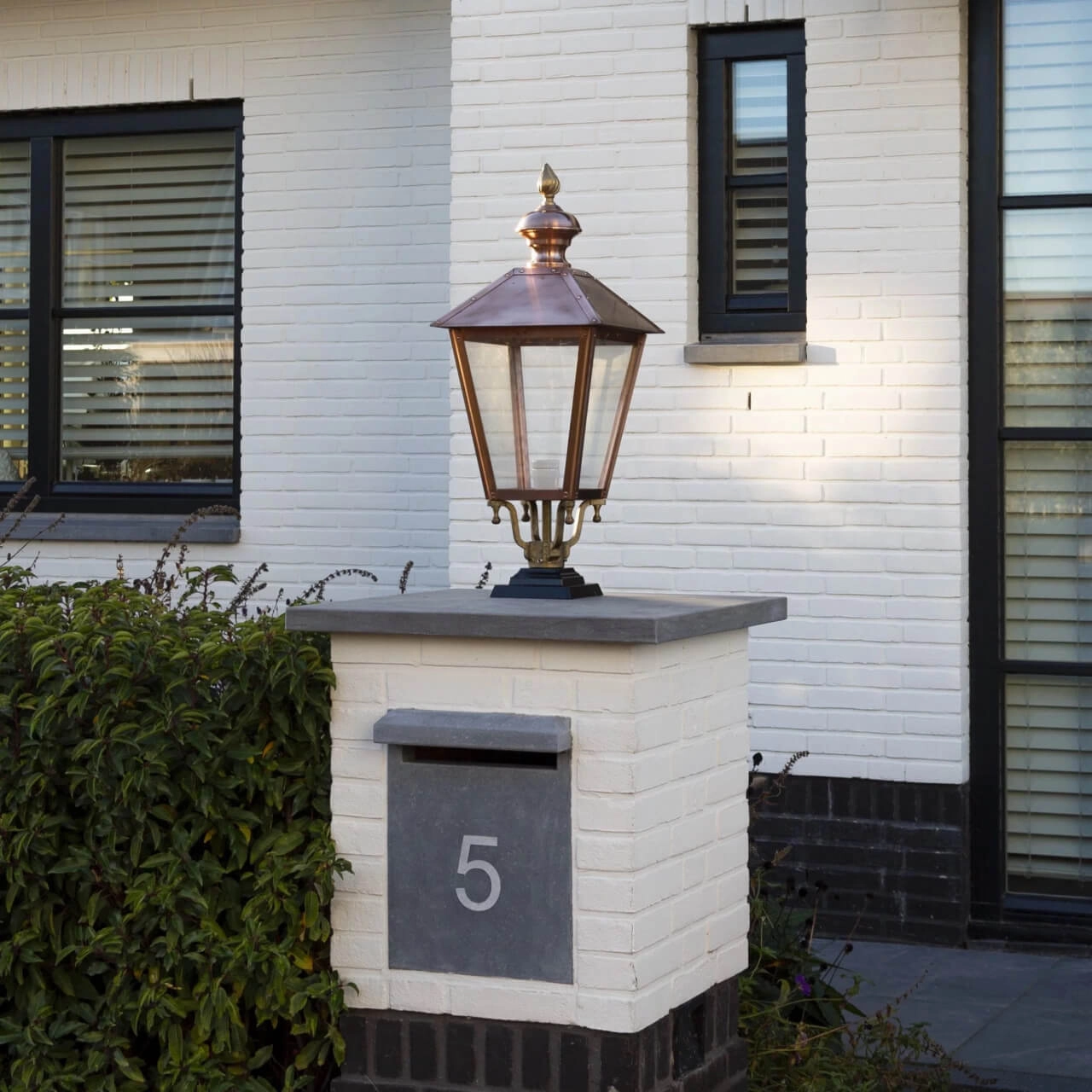 Nostalgische koperen lamp Purmerend M Nostalgische koperen lamp Purmerend M