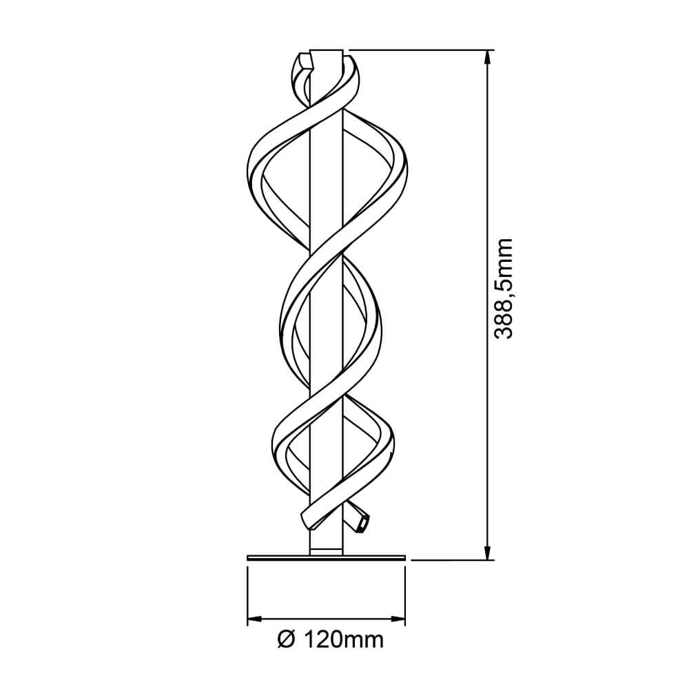 Zwarte design tafellamp Amalie Brilliant 4004353411755