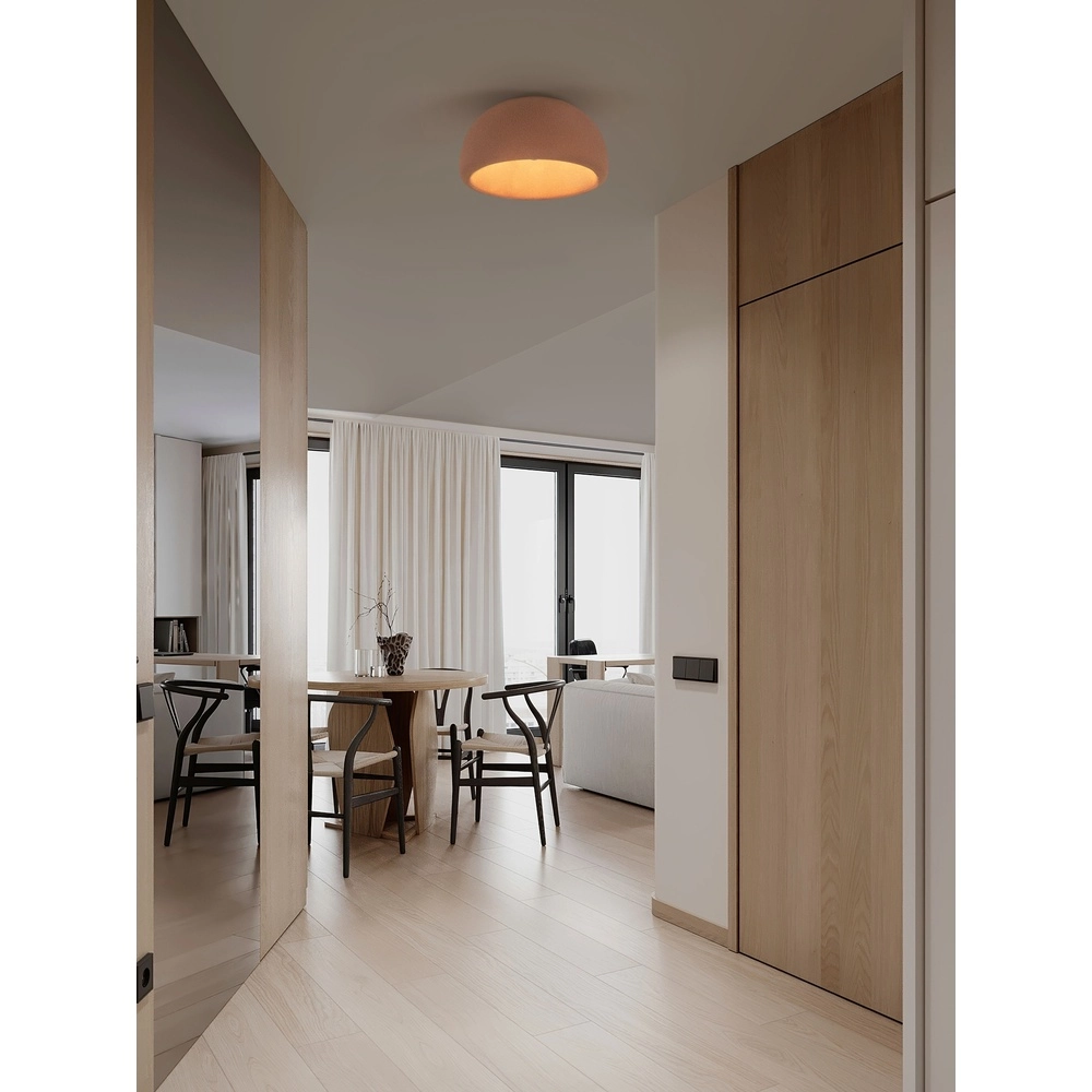 Moderne plafondlamp Davo terracotta Ø 43cm