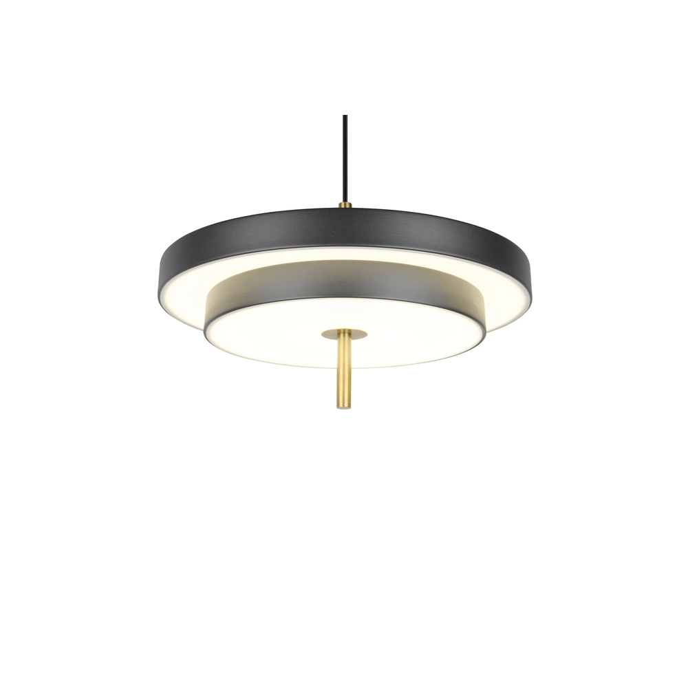 Design hanglamp Keaton zwart met goud Ø 40cm Trio 4017807653366