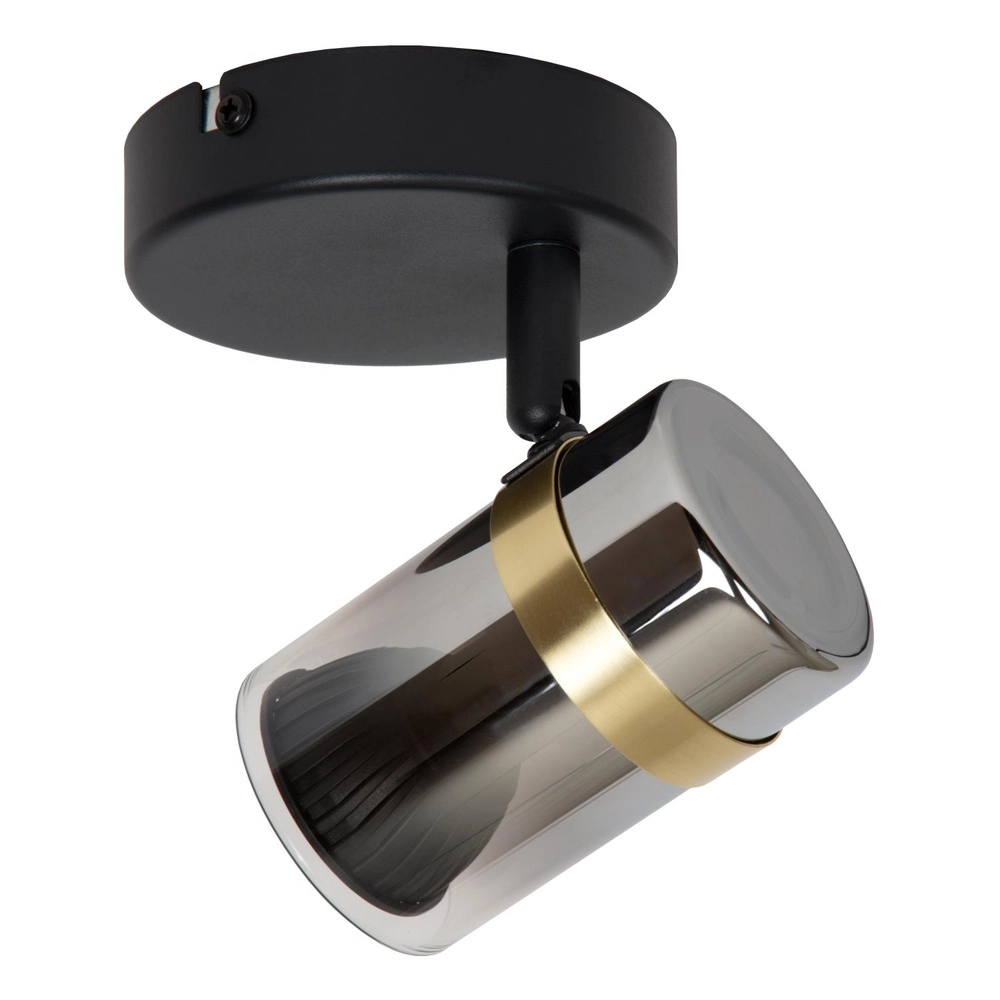 Plafondspot Upton enkel zwart Lucide 5411212570017