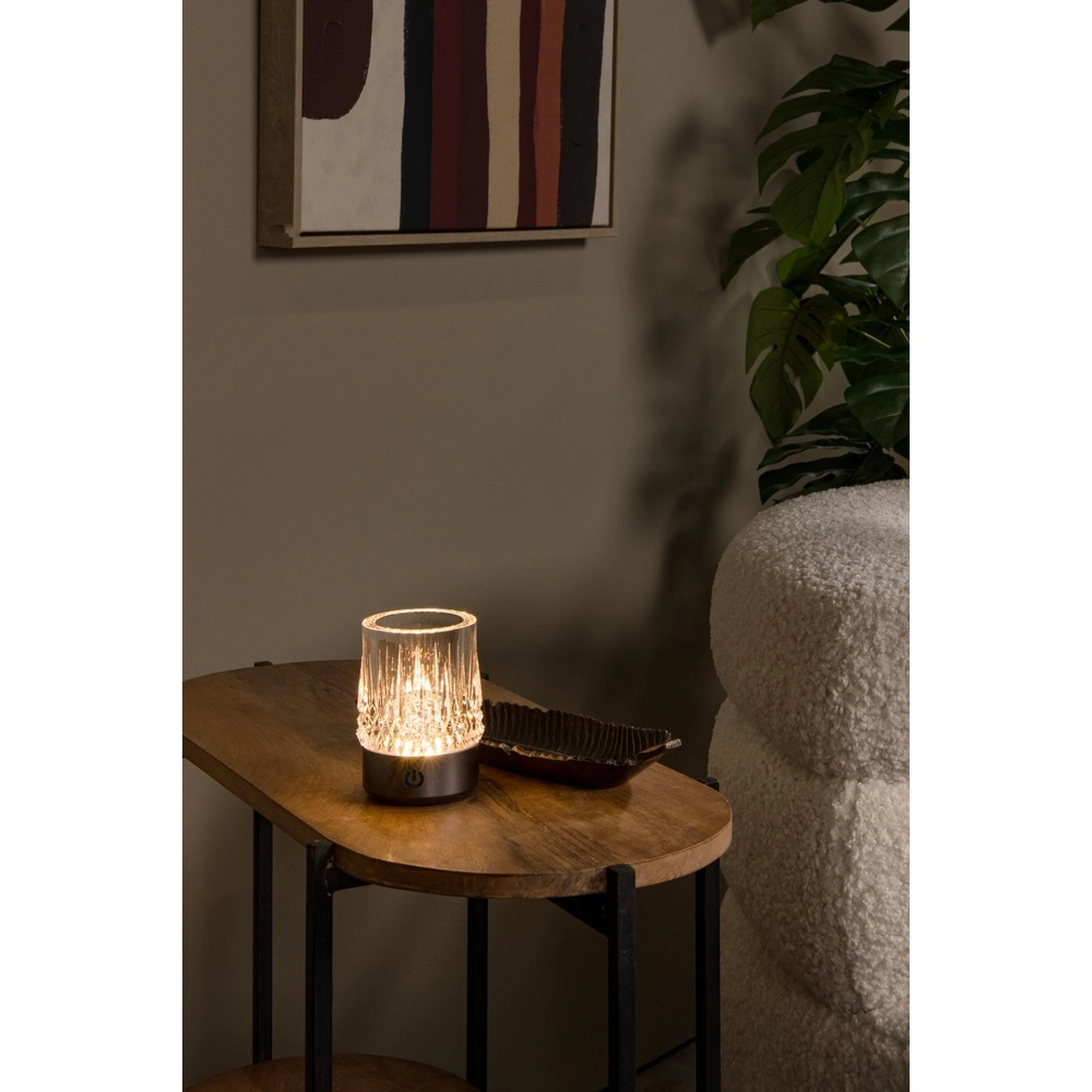 Oplaadbare tafellampjes Lily set van 3 chroom Lucide 5411212461087