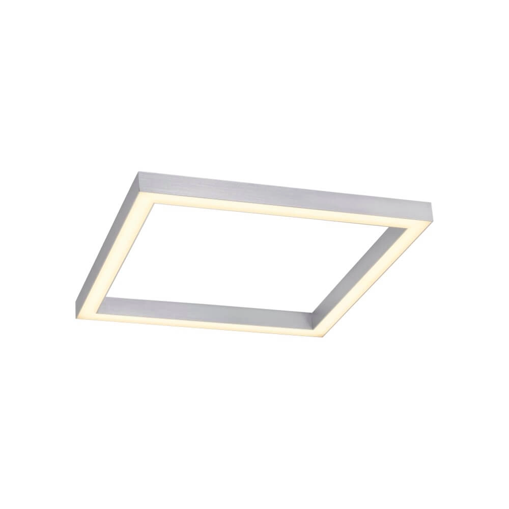 Vierkante plafondlamp Pure Lines Square aluminium Vierkante plafondlamp Pure Lines Square aluminium