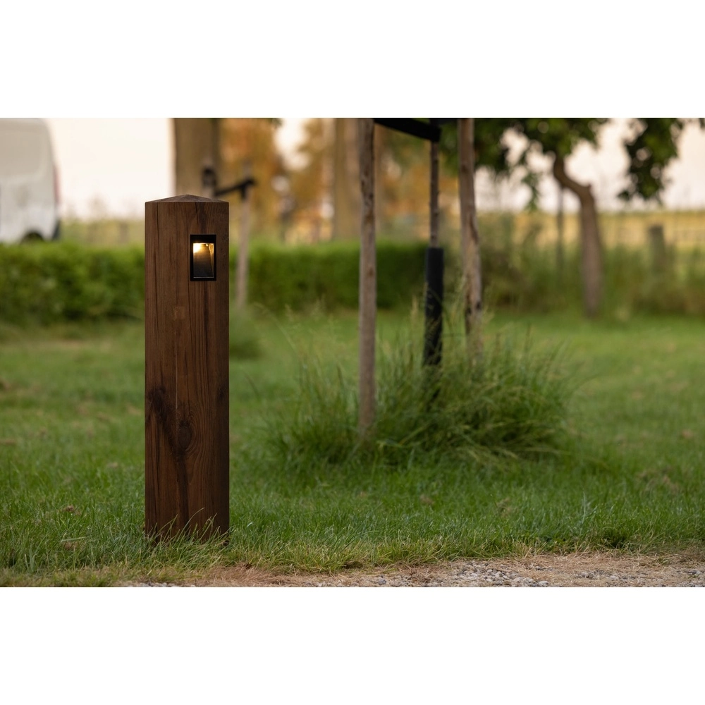 Houten pad lamp Torre 100 Eiken - 10x10x90cm - 2700K Timberlab 8716803514553