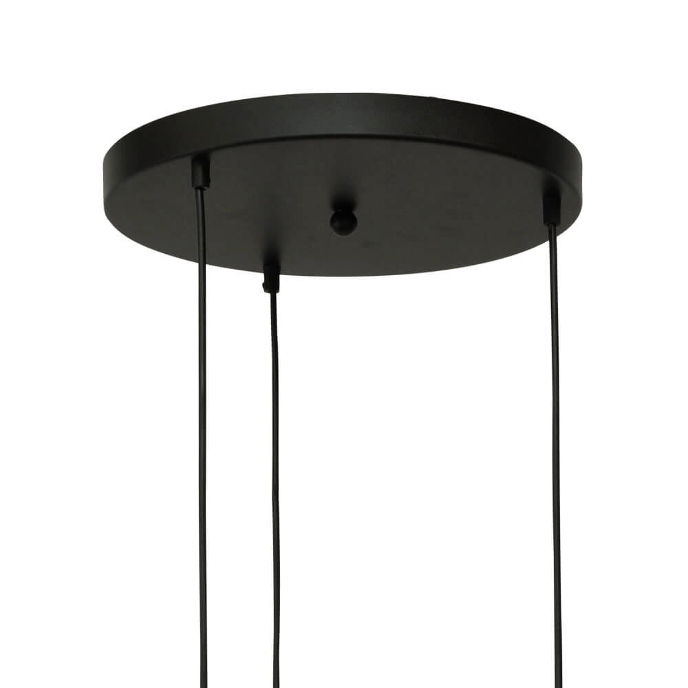 Pendel hanglamp Lava 3x helder glas Ø 22,5cm Masterlight 8718121286396